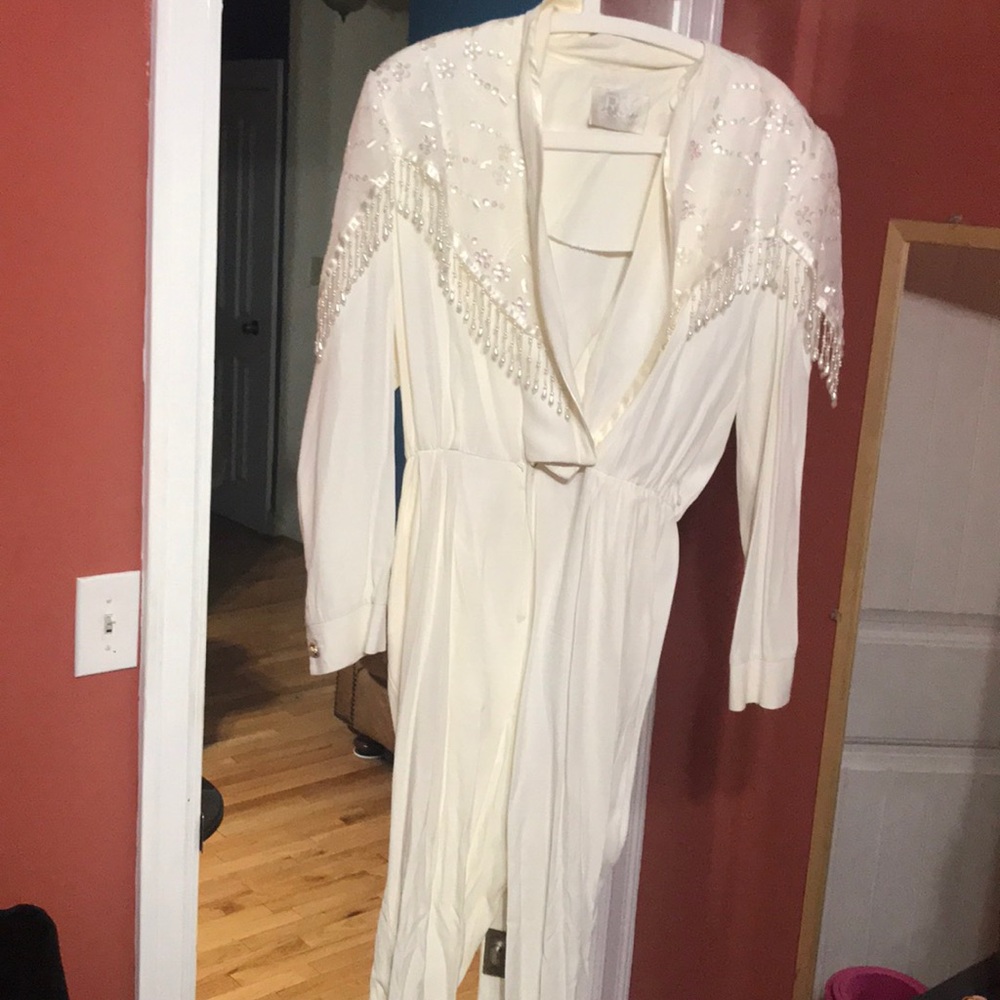 Vintage offwhite jumpsuit